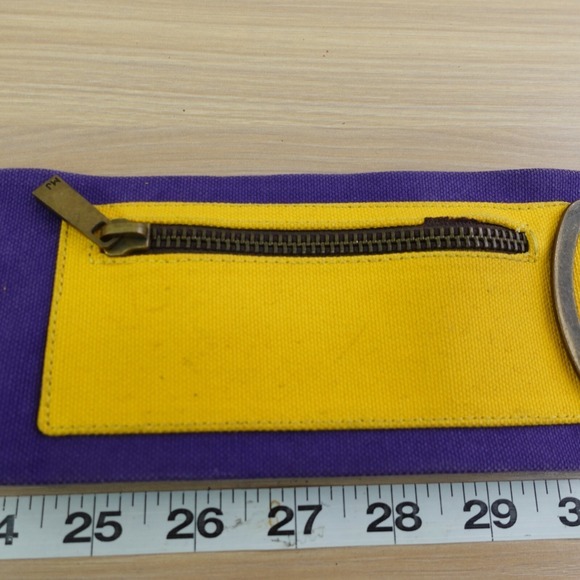 Colorblock Cinch Waist Belt Womens S MARC JACOBS‎ Blue Yellow Canvas Grunge Edgy main image 10